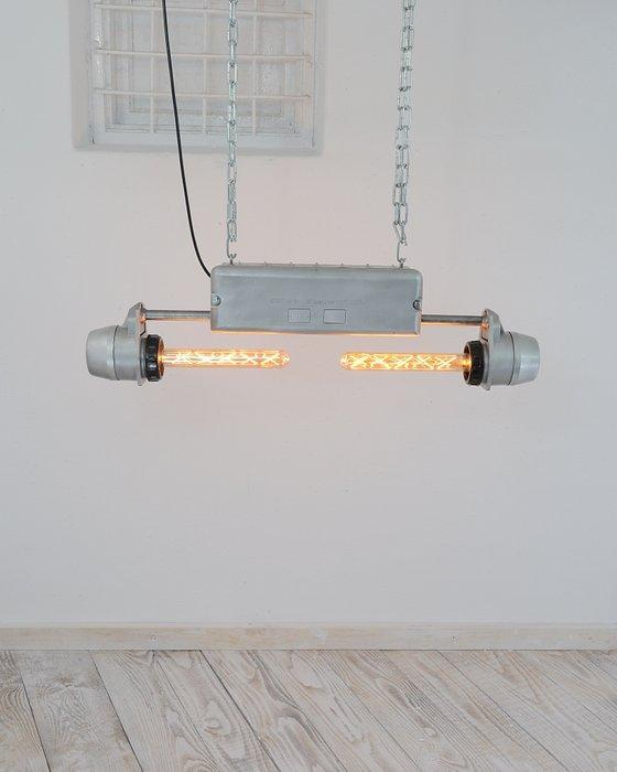 Plafondlamp - Aluminium, Staal, Antiek en Kunst, Antiek | Wandborden en Tegels