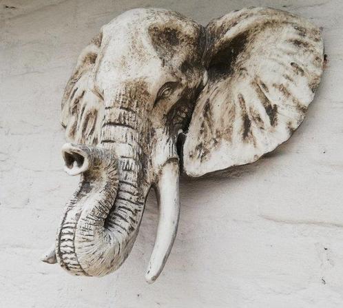 Décoration murale - Europe - Tête déléphant, Antiek en Kunst, Kunst | Designobjecten