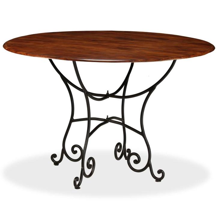 Eettafel honingkleur massief | Retour Deal, Huis en Inrichting, Tafels | Eettafels, 100 tot 150 cm, 100 tot 150 cm, Rond, Nieuw