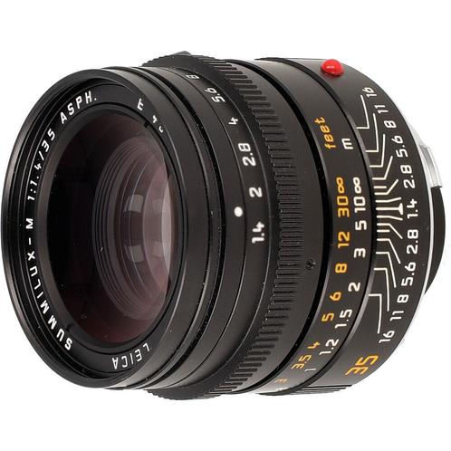 Leica 11874 Summilux-M 35mm f/1.4 ASPH zwart occasion, Audio, Tv en Foto, Foto | Lenzen en Objectieven, Zo goed als nieuw, Verzenden