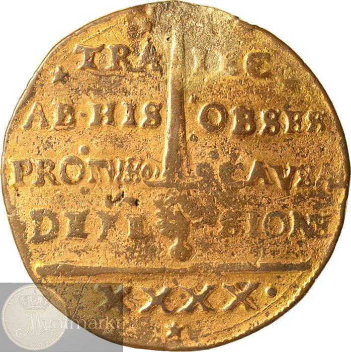 Zuidelijke Nederlanden - Stad Maastricht. Koperen noodmunt, Postzegels en Munten, Munten | Nederland