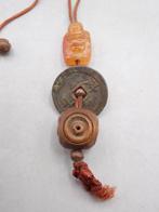 Boeddha - Karneool, hout, brons - China - Republieke periode, Antiek en Kunst