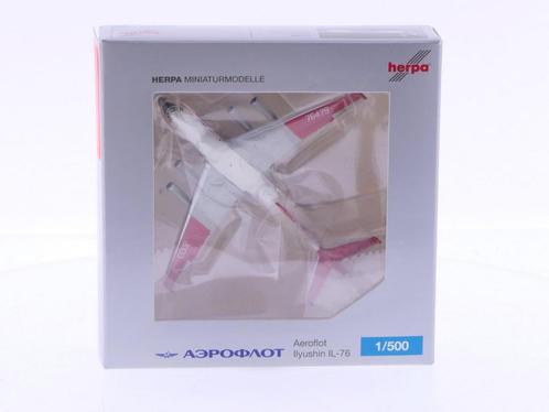 Schaal 1:500 Herpa 517409 Aeroflot Ilyushin IL-76 Reg.Nr...., Hobby en Vrije tijd, Modelbouw | Vliegtuigen en Helikopters, Gebruikt