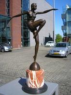 Beeld, Groot bronzen beeld Danseres 55 cm 7 kilo Philipp -, Antiek en Kunst