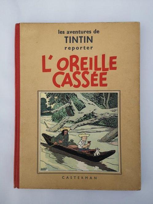 Tintin T6 - LOreille cassée (A2) - C - N&B - EO - (1937), Boeken, Stripverhalen