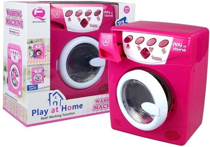 Speelgoed wasmachine -  18,5x24 cm - met licht en geluid..., Kinderen en Baby's, Speelgoed | Educatief en Creatief, Nieuw, Ophalen of Verzenden
