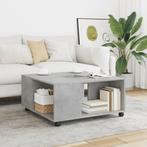 vidaXL Table basse gris béton 80x80x40 cm bois, Verzenden, Neuf