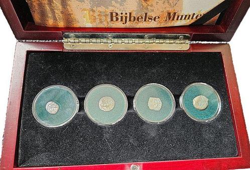 Set van 4 authentieke oude bijbelse munten Complete in, Postzegels en Munten, Munten | Europa | Niet-Euromunten