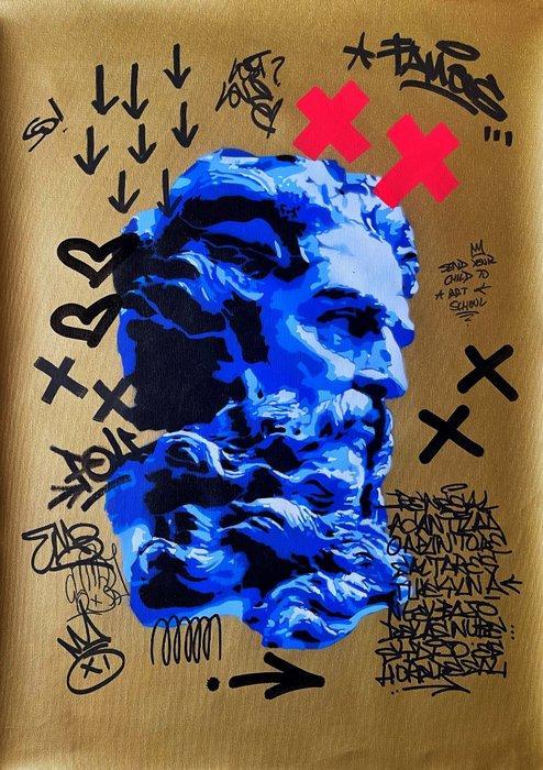 Quiona+ (1987) - Gold Zeus’, Antiek en Kunst, Kunst | Schilderijen | Modern