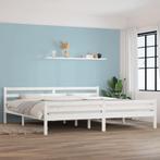 vidaXL Bedframe massief hout wit 180x200 cm, Verzenden, Nieuw