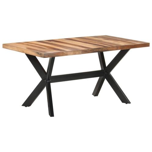 vidaXL Table de salle à manger 160x80x75 cm Bois avec, Huis en Inrichting, Tafels | Eettafels, Verzenden