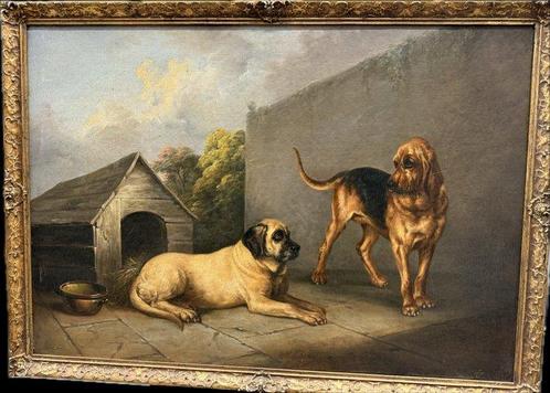 Scuola europea (XIX-XX) - Le guardie, Antiek en Kunst, Kunst | Schilderijen | Klassiek