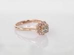 Cocktailring - 14 karaat Roségoud - 0.71ct. tw. Geel Diamant