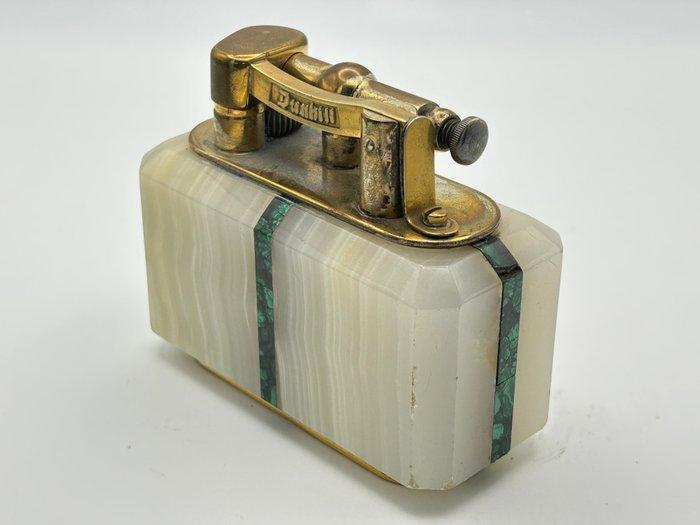 Dunhill - Dunhill Table Lighter in onice con inserti di, Verzamelen, Rookartikelen, Aanstekers en Luciferdoosjes