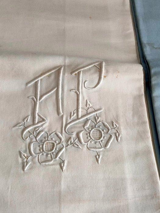 Laken (2) - 320 cm - 220 cm - Set van 2 lakens AP, Antiquités & Art, Tapis & Textile