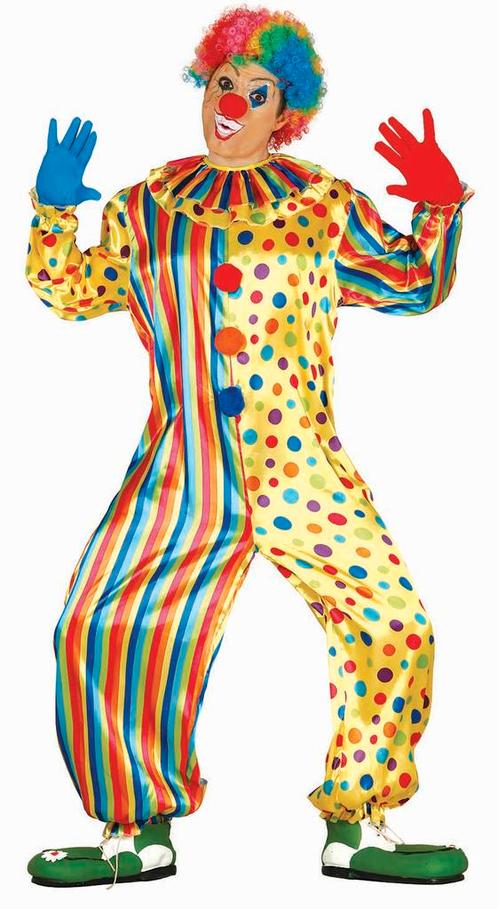 Clownspak Gekleurd Heren, Kleding | Dames, Carnavalskleding en Feestkleding, Nieuw, Verzenden