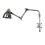 Wandlampen Messing Muurlamp Adair 2 Antiek Zilver, Huis en Inrichting, Lampen | Wandlampen, Verzenden, Nieuw