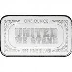 5 Troy Ounce - Zilver .999 - 5 x 1 oz Highland Mint US Flag, Postzegels en Munten