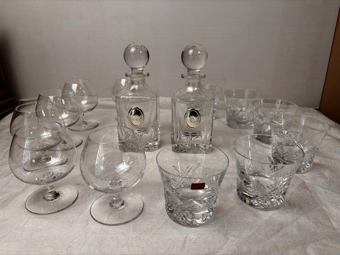 Baccarat - Lot de 12 verres -Stella Whisky et cognac +2, Antiquités & Art, Antiquités | Meubles | Tables