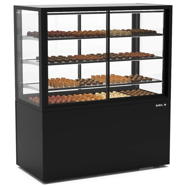 Koelvitrine | INTEGRA | Zwart | +2°C/+6°C | Geforceerd | 4, Zakelijke goederen, Horeca | Keukenapparatuur, Nieuw in verpakking