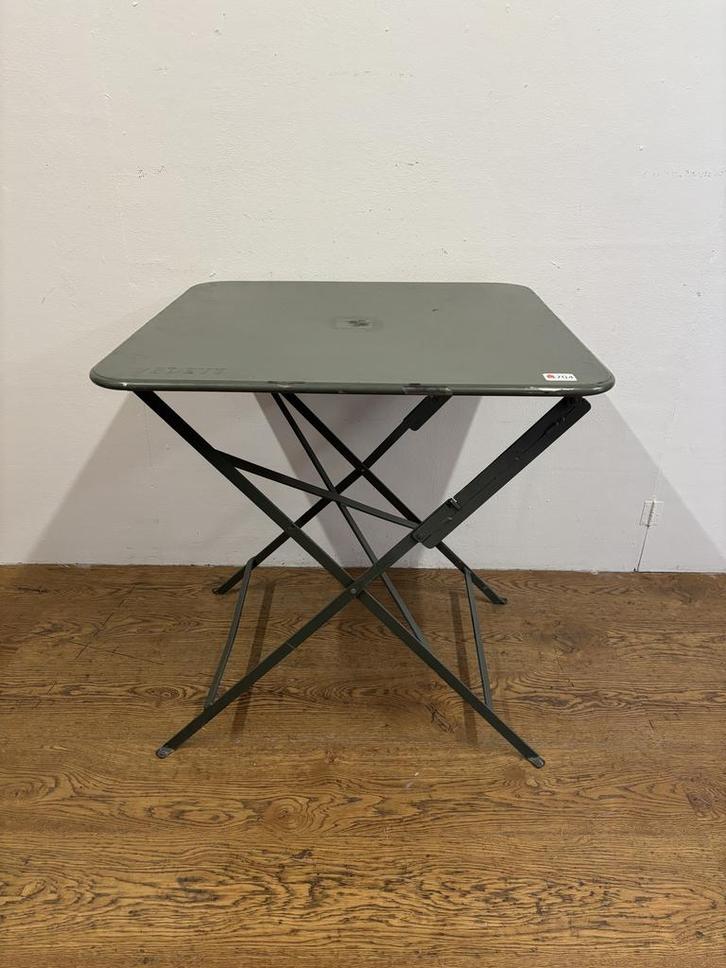 Gebruikte Terrastafel (70x70cm) - T1503- Vintage/Café, Huis en Inrichting, Tafels | Eettafels, Ophalen