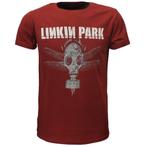 Linkin Park Dragon Fly Gas Mask T-Shirt Rood - Officiële, Nieuw