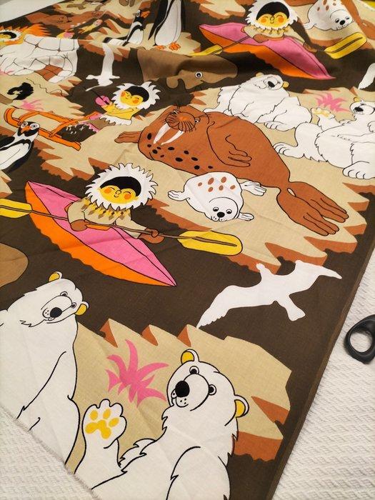 Introvabile cotone vintage modello Artico - Textiel - 520, Antiek en Kunst, Antiek | Tapijten, Tafelkleden en Textiel