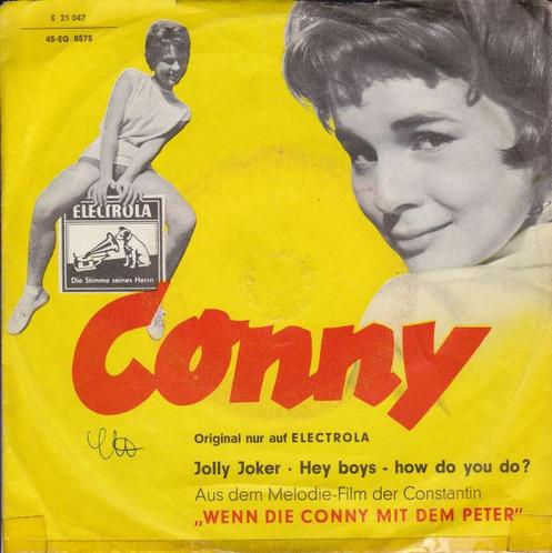 vinyl single 7 inch - Conny - Jolly Joker / Hey Boys - How..