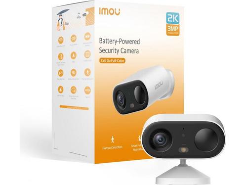 Imou Cell Go Full Color - Beveiligingscamera - 2K Draadloos, Huis en Inrichting, Woonaccessoires | Overige, Zo goed als nieuw