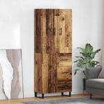 vidaXL Highboard met lade 2 pcs Oud Hout Gefabriceerd Hout, Huis en Inrichting, Verzenden, Nieuw