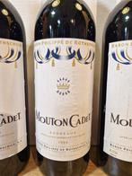 1993 Mouton Cadet - Bordeaux - 3 Flessen (0.75 liter), Collections, Vins