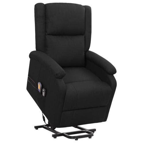 vidaXL Sta-op-massagestoel stof zwart, Huis en Inrichting, Stoelen, Nieuw, Verzenden