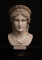 Buste, Busto di Hera in marmo - 72 cm - Marmer