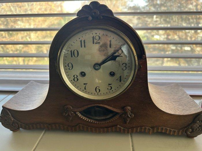 Pendule - Hout, Messing - 1940-1950, Antiek en Kunst, Antiek | Klokken