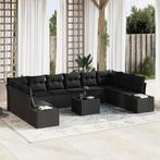 vidaXL 11-delige ligzetelset met kussens beige poly rattan, Verzenden, Nieuw