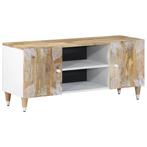 vidaXL Tv-meubel 105x33,5x46 cm massief mangohout, Huis en Inrichting, Verzenden, Nieuw