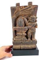 Beeld, Shiva with Lingam - 17th century - 34 cm - Hout, Antiek en Kunst