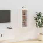 vidaXL Tv-wandmeubel 40x34,5x80 cm wit, Huis en Inrichting, Kasten |Televisiemeubels, Verzenden, Nieuw