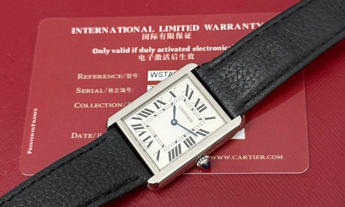 Cartier - Tank Solo Large - WSTA0028 - Homme - 2017, Handtassen en Accessoires, Horloges | Heren