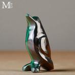Geen veilingbod - Malachiet beeldhouwwerk - Pinguïn - Kleine, Antiquités & Art