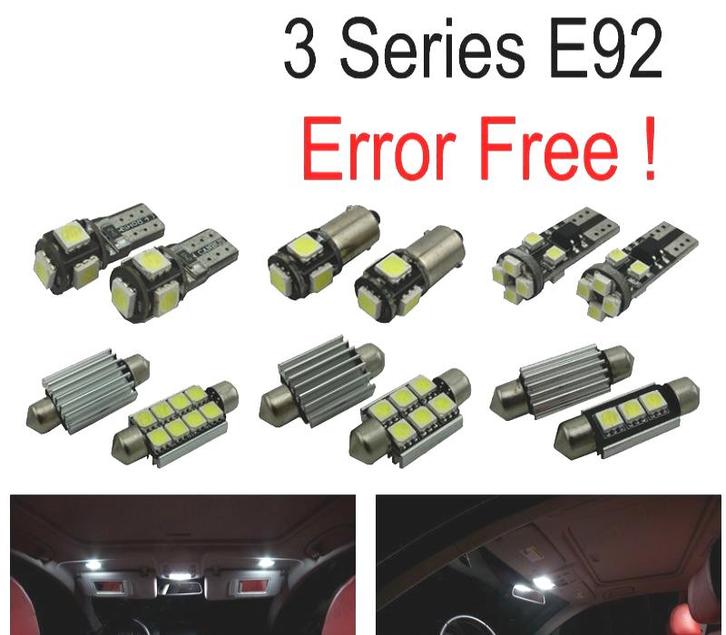 KIT 19 AMPOULES LED INTÉRIEUR POUR BMW SÉRIE 3 E92 COUPÉ 325, Auto-onderdelen, Verlichting, Verzenden