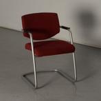Sitland vergaderstoel, rood, sledeframe, Huis en Inrichting, Stoelen, Ophalen of Verzenden, Gebruikt