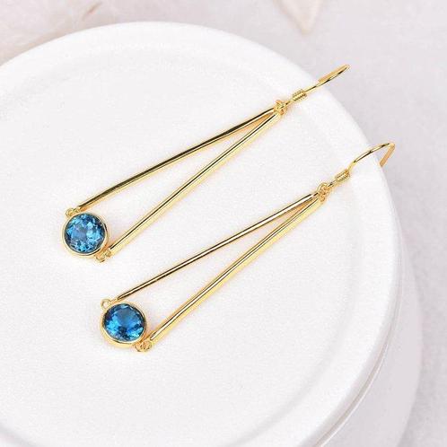 Zonder Minimumprijs - Oorbellen Zilver - Topaas -, Handtassen en Accessoires, Oorbellen