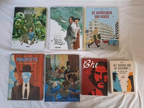 7 complete verhalen - Thema Biografie (van stripmakers) &, Boeken, Stripverhalen