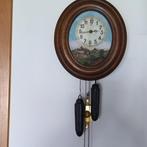 Horloge murale Forêt-Noire - Bois, Laiton, Porcelaine -