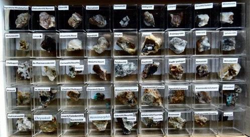 Collection bien entretenue de micromontures Forêt-Noire du, Collections, Minéraux & Fossiles