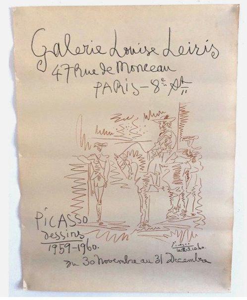 Pablo Picasso - Picasso – dessins – Galerie Louise Leiris, Antiek en Kunst, Kunst | Tekeningen en Fotografie