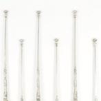 Visser & Bijkerk - Cocktaillepel - Lepel (6) - .833 zilver, Antiek en Kunst