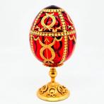 Faberge egg Ei - Fabergé style - 22k gilded Romanov huge