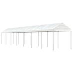 vidaXL Prieel met dak 15,61x2,28x2,69 m polyetheen wit, Verzenden, Nieuw